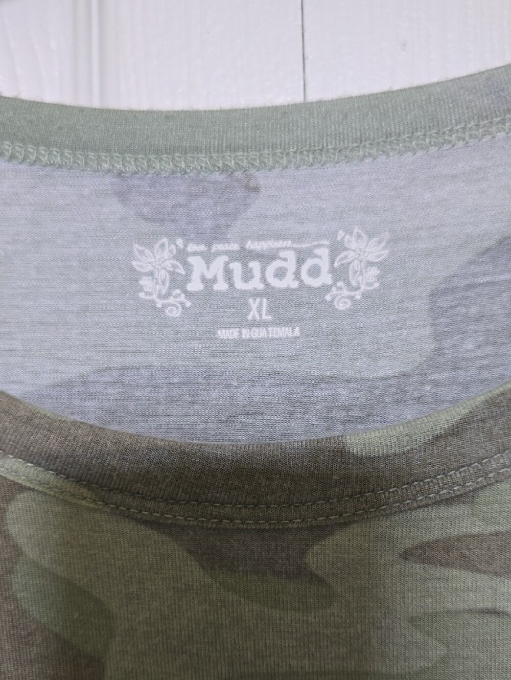Mudd Olive & Taupe Camo Long Sleeve Top - Picture 2 of 6